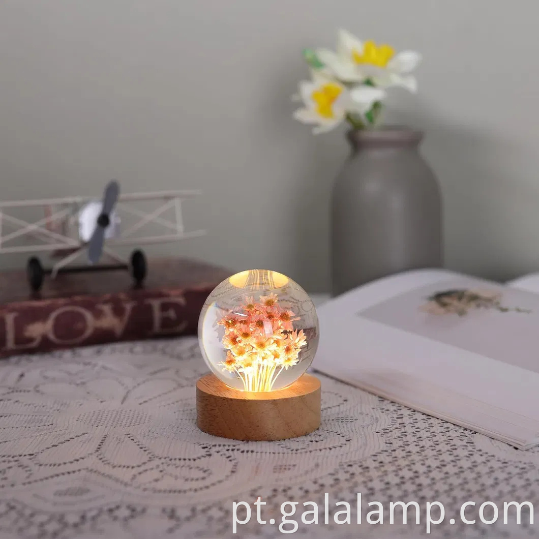 Luz noturna eterna da flor, o presente que nunca murcha